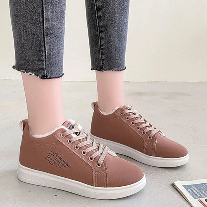 Zwarte fluwelen sneakers herfst dames stijlvol