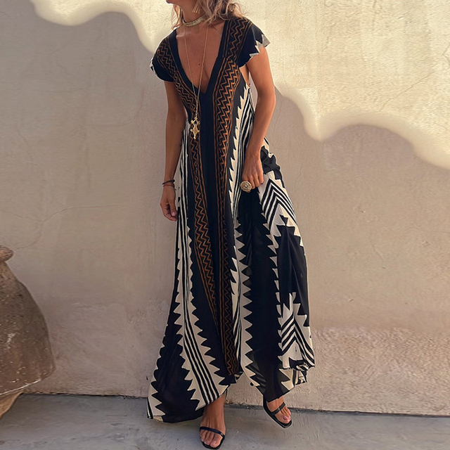 Elegante strandjurk voor ontspannen dagen