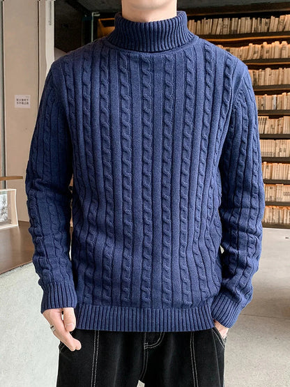 Vintage fleece coltrui voor heren | Ideaal voor herfst/winter