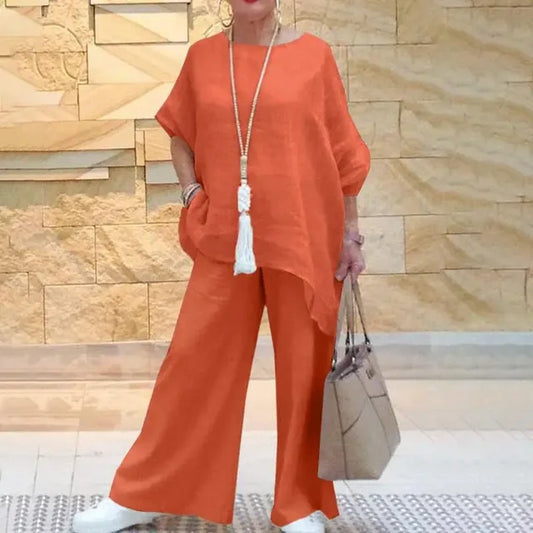 Trendy Tweedelige Vrijetijdsset voor Dames – Comfort en Stijl voor Elke Dag