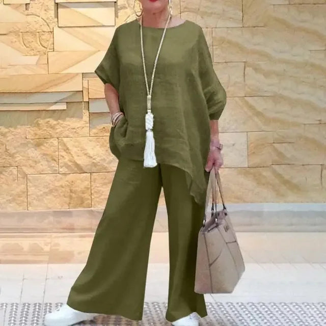 Trendy Tweedelige Vrijetijdsset voor Dames – Comfort en Stijl voor Elke Dag