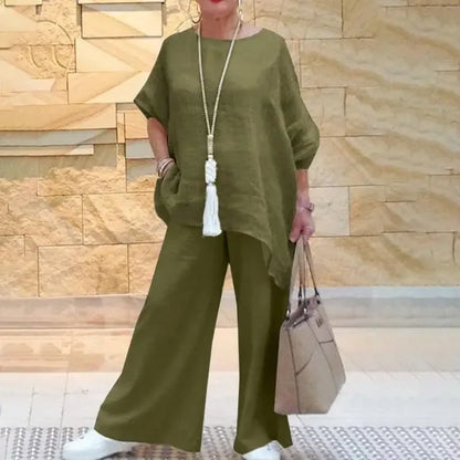 Trendy Tweedelige Vrijetijdsset voor Dames – Comfort en Stijl voor Elke Dag