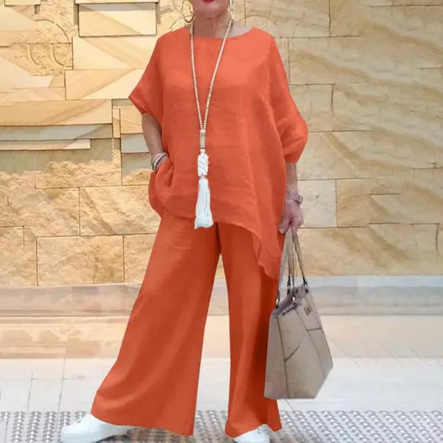 Trendy Tweedelige Vrijetijdsset voor Dames – Comfort en Stijl voor Elke Dag