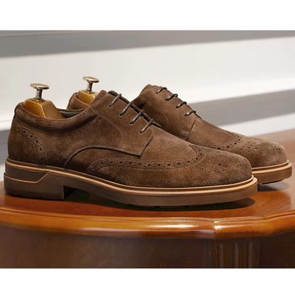 Vicenzo Suède Wingtip Schoenen voor Heren | Stijlvol en Veelzijdig