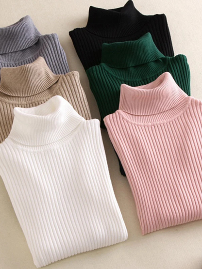 Slim-fit gebreide coltrui voor dames | Ideaal voor herfst/winter