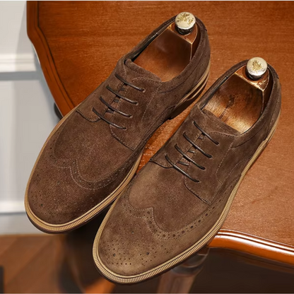 Vicenzo Suède Wingtip Schoenen voor Heren | Stijlvol en Veelzijdig