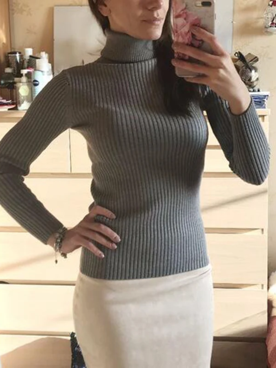 Slim-fit gebreide coltrui voor dames | Ideaal voor herfst/winter