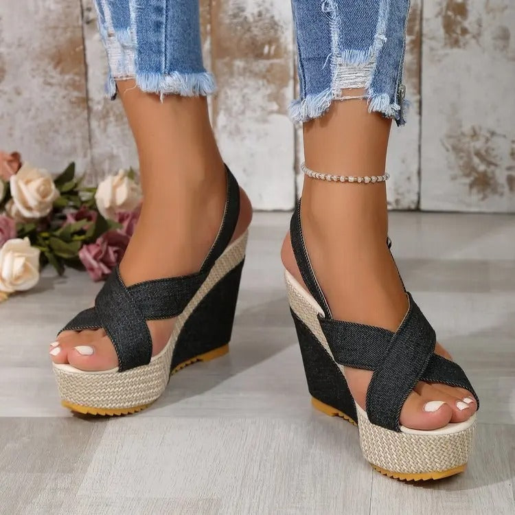 Zomerse luchtige hoge hakken voor dames elegant