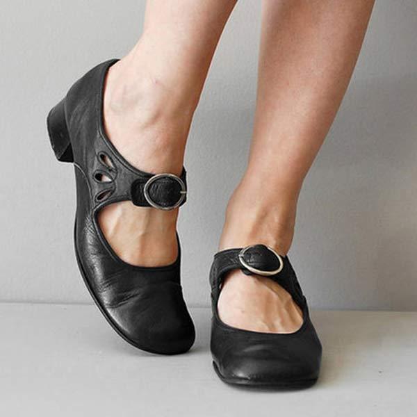 Zephyra Orthopedische Vintage Schoenen Met Band