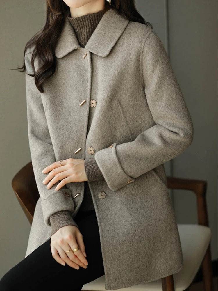 Klassieke trenchcoat met puntkraag voor dames | Ideaal voor de winter