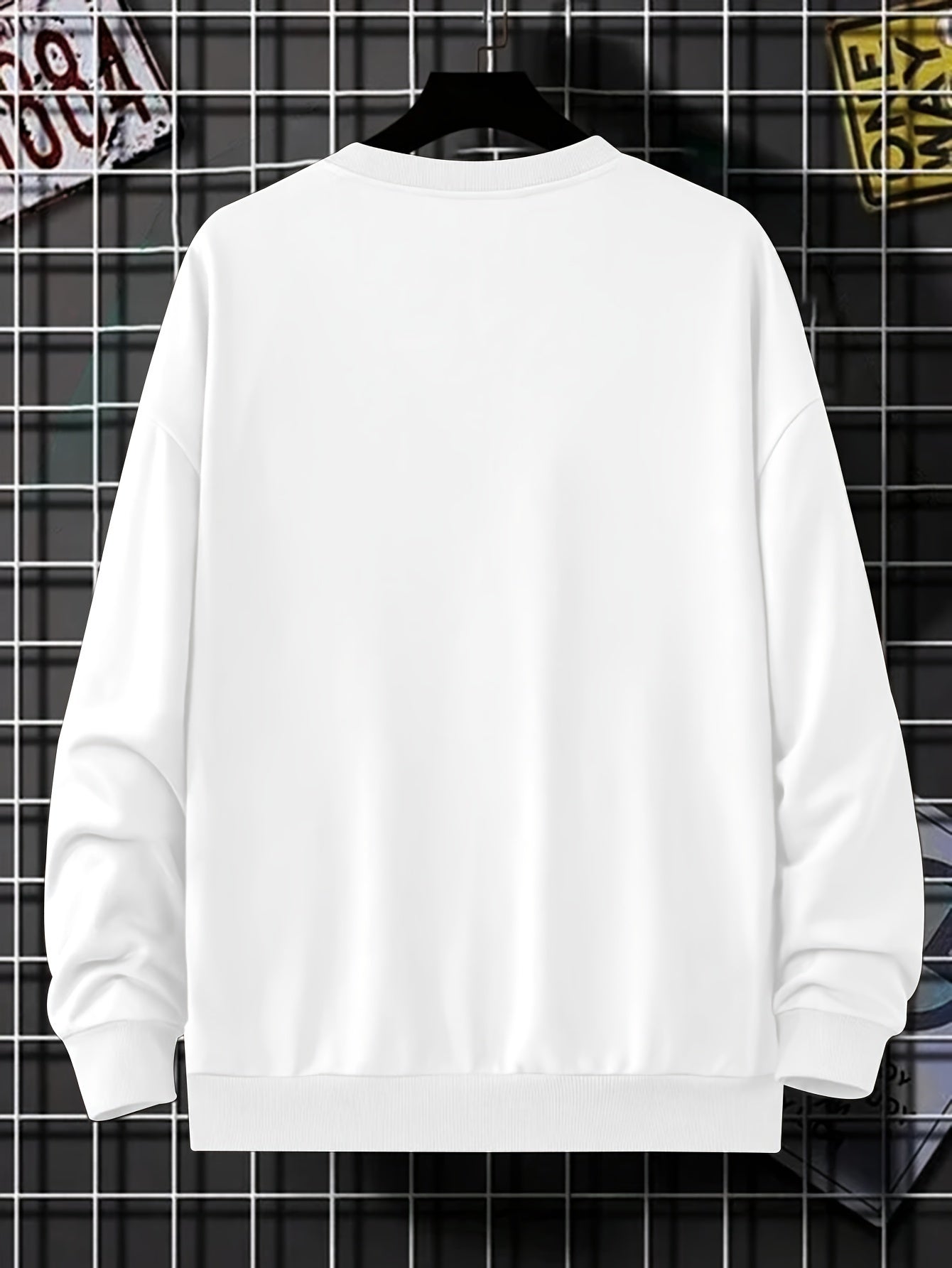 Trendy Oversized Pullover met 'Milano'-Print voor Heren | Perfect voor Herfst & Winter