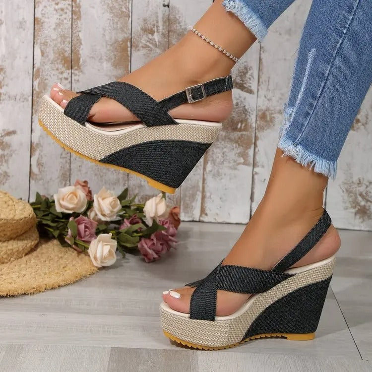 Zomerse luchtige hoge hakken voor dames elegant