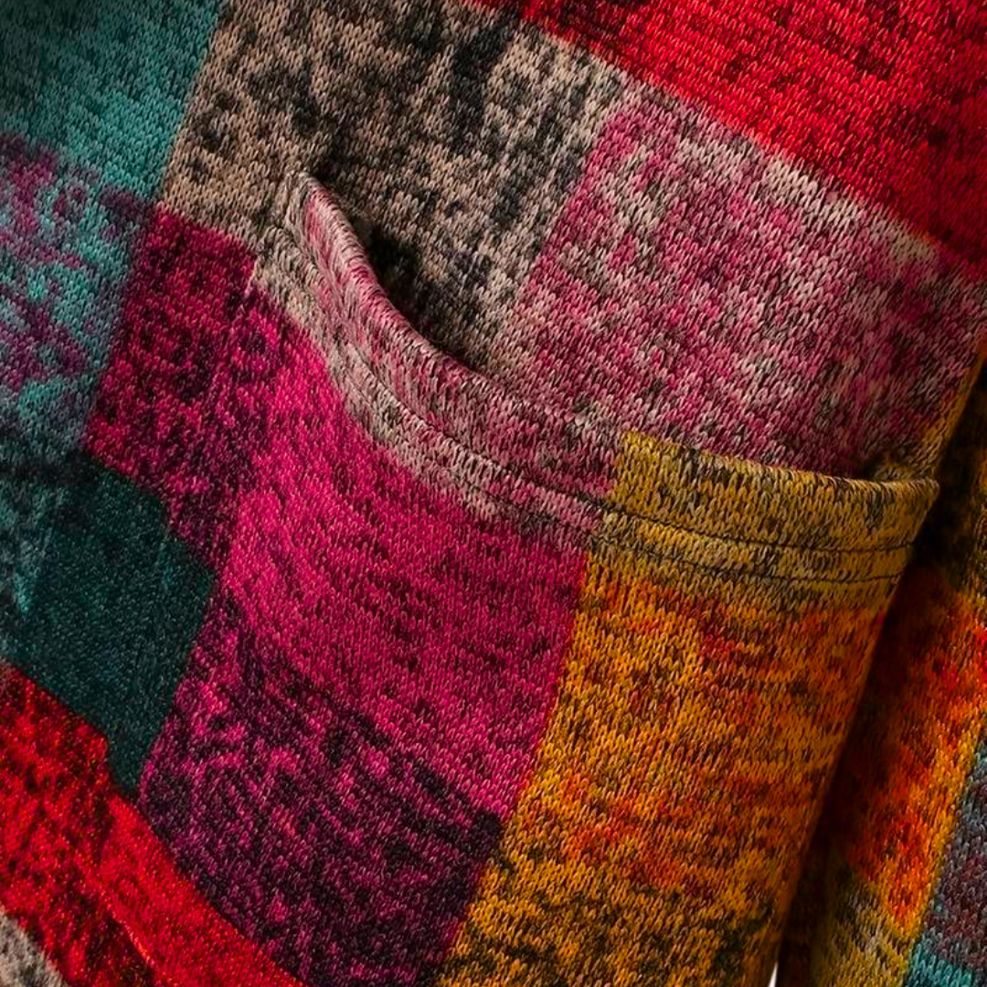 Stijlvol Veelkleurig Geruit Vest Met Capuchon Voor Vrouwen | Ideaal voor Herfst/Winter
