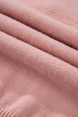 Roze kasjmier vest met parel voor dames | Ideaal voor herfst/winter
