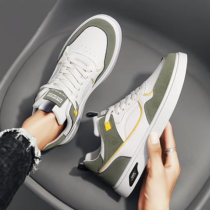 Comfortabele lace-up lage-top skateboardschoenen voor heren | Comfortabel dagelijks te dragen voor alle seizoenen