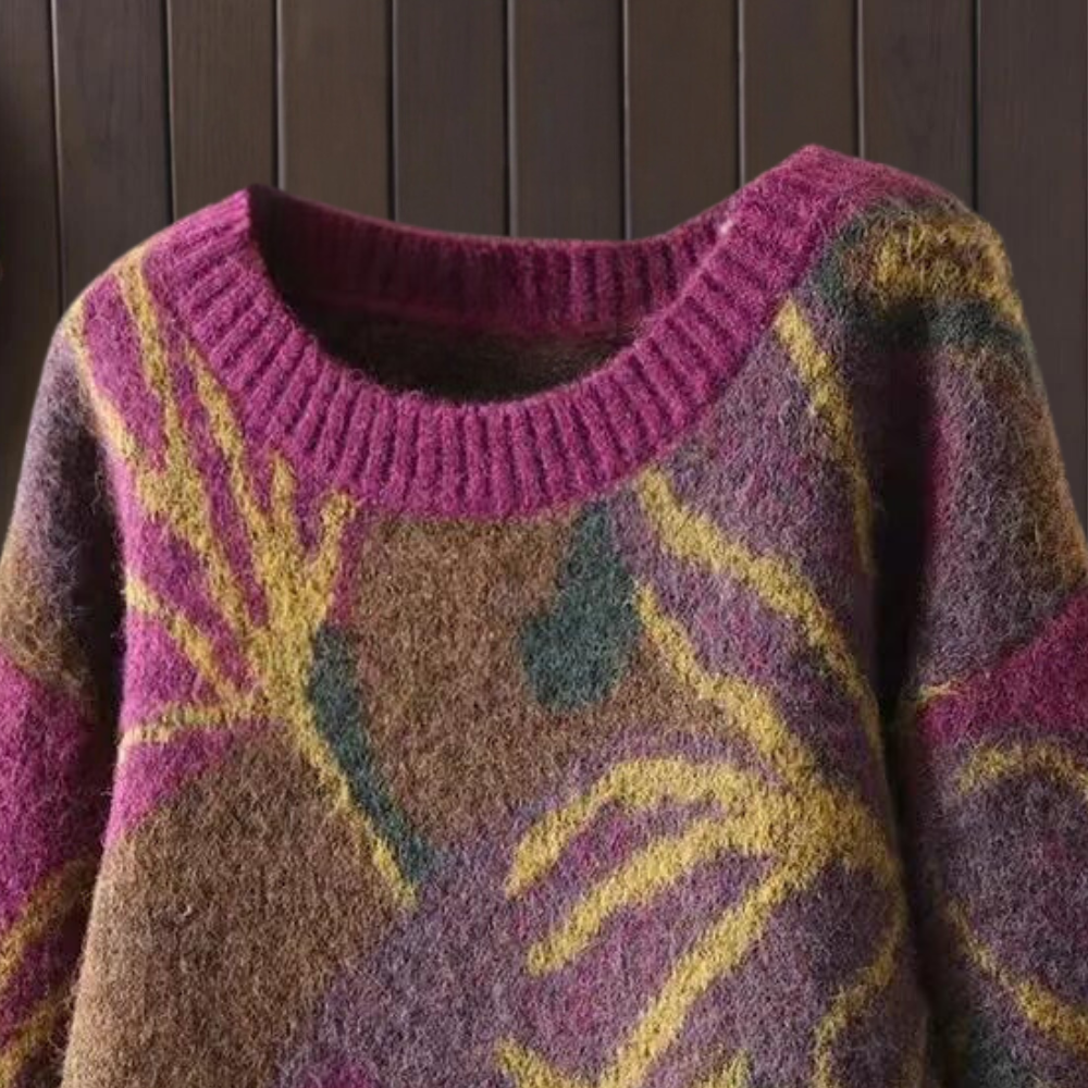 Elegante trui met bloemenmotief voor dames