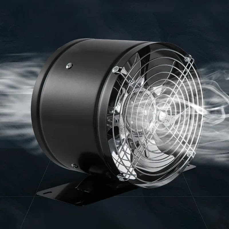 Zwarte en witte snelle turbo-uitlaatventilator