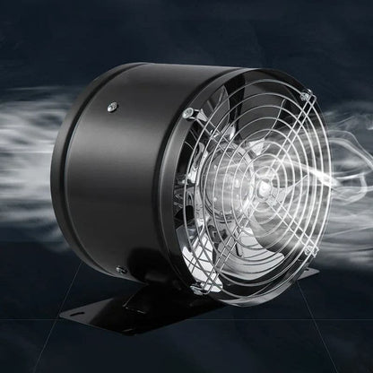 Zwarte en witte snelle turbo-uitlaatventilator