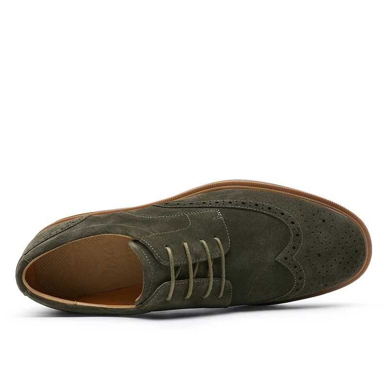 Vicenzo Suède Wingtip Schoenen voor Heren | Stijlvol en Veelzijdig