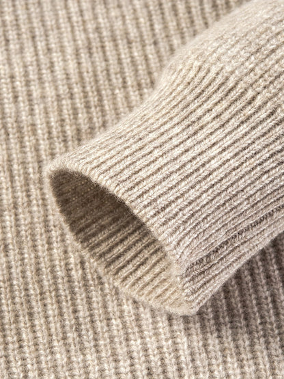 Casual merinoswol trui met rits voor heren | Ideaal voor herfst/winter