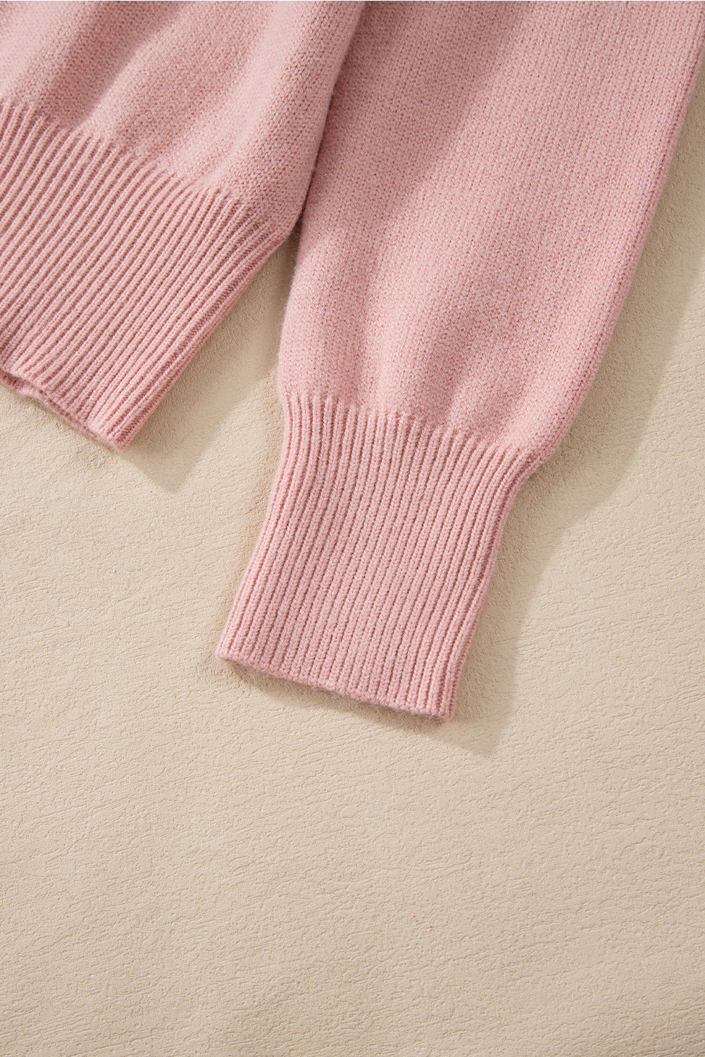 Roze kasjmier vest met parel voor dames | Ideaal voor herfst/winter