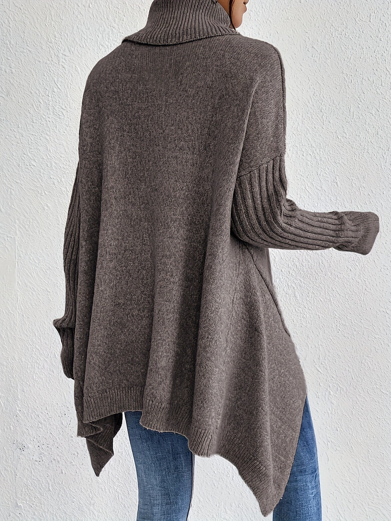 Trendy coltrui met asymmetrische zoom voor dames | Ideaal voor herfst/winter