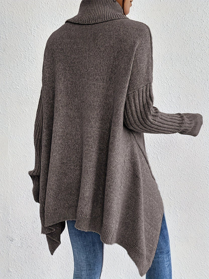 Trendy coltrui met asymmetrische zoom voor dames | Ideaal voor herfst/winter