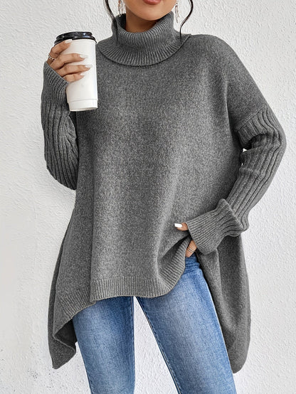 Trendy coltrui met asymmetrische zoom voor dames | Ideaal voor herfst/winter