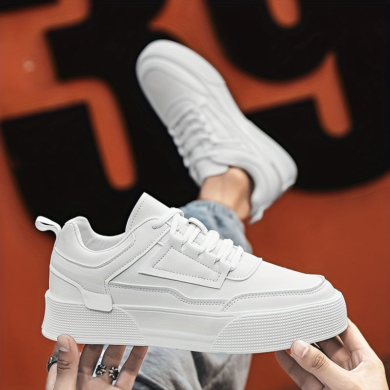 Comfortabele, witte veterschoenen voor heren | Perfect voor alle seizoenen