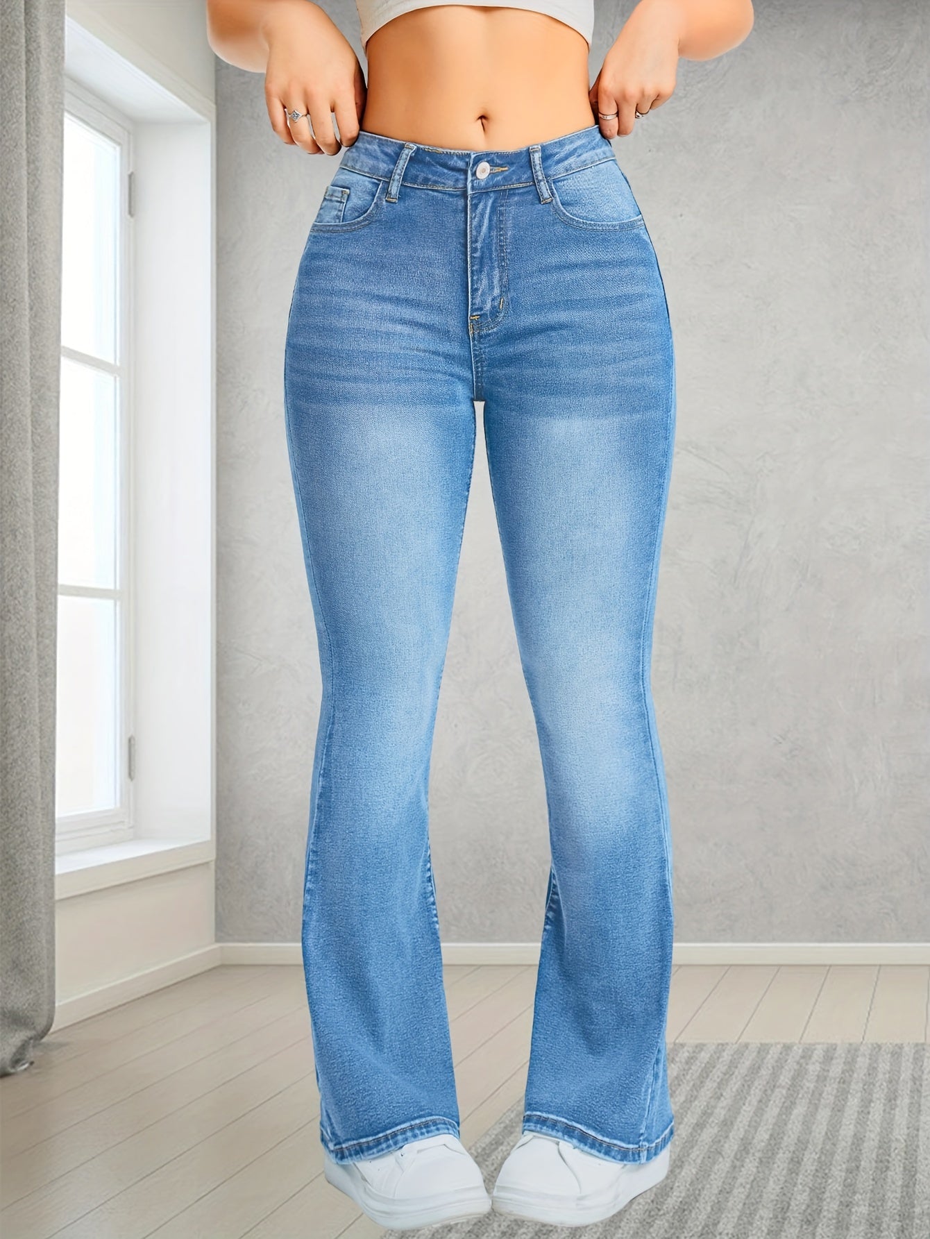 Women's High Waisted Boot Cut Denim Flare Jeans | Perfect voor casual dagen