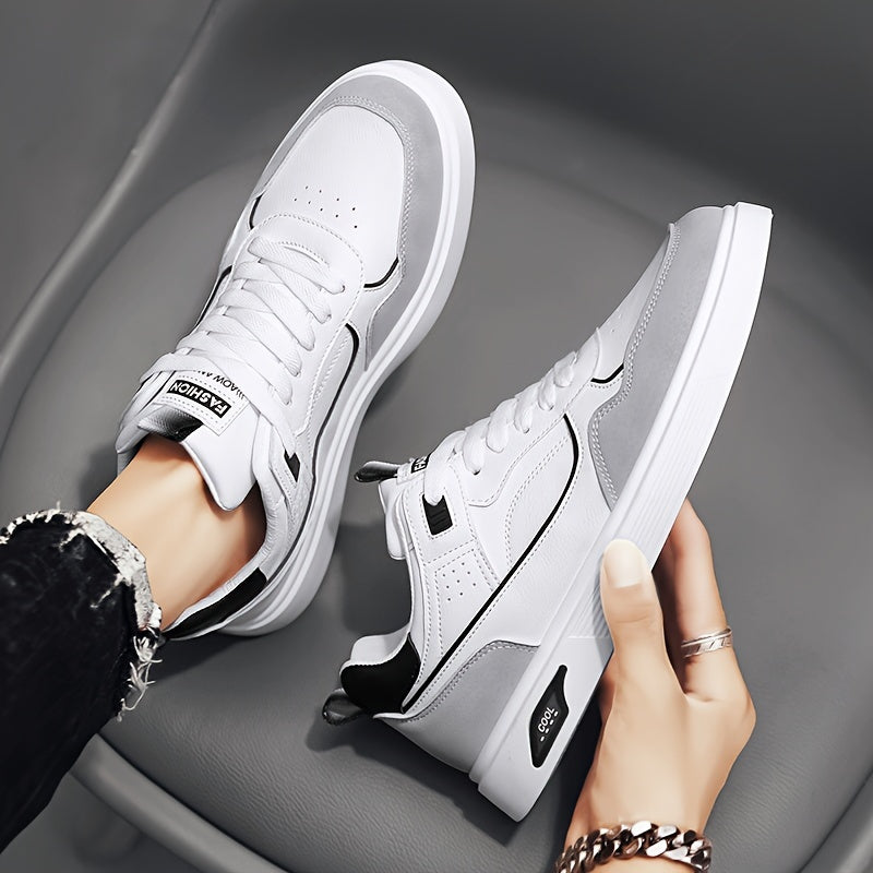 Comfortabele lace-up lage-top skateboardschoenen voor heren | Comfortabel dagelijks te dragen voor alle seizoenen