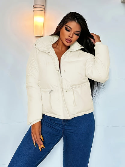 Casual Kort Gewatteerd Jack met Rits voor Dames | Perfect voor Herfst & Winter