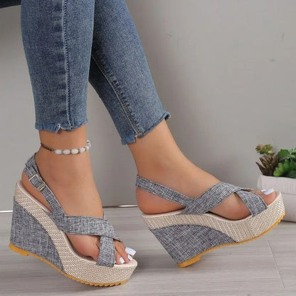 Zomerse luchtige hoge hakken voor dames elegant