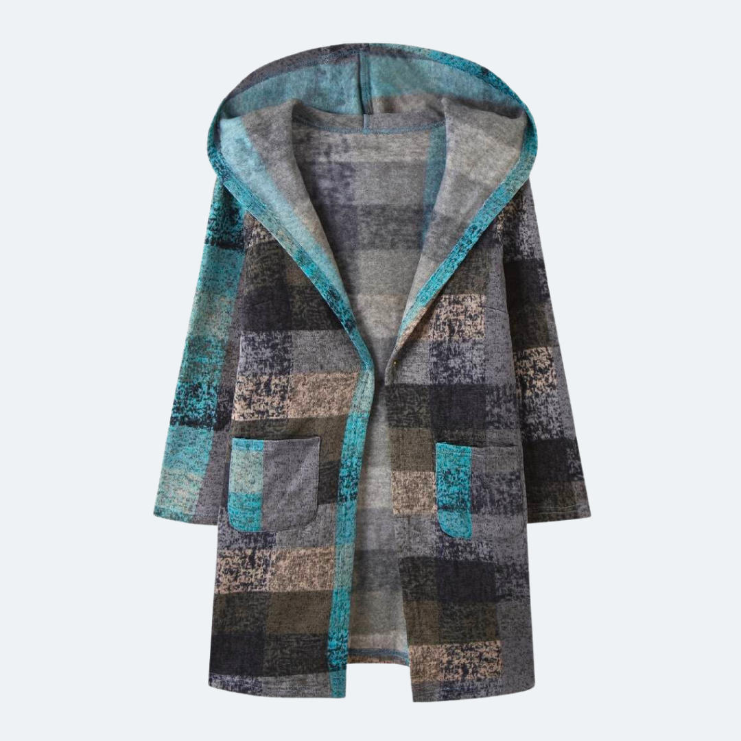 Stijlvol Veelkleurig Geruit Vest Met Capuchon Voor Vrouwen | Ideaal voor Herfst/Winter