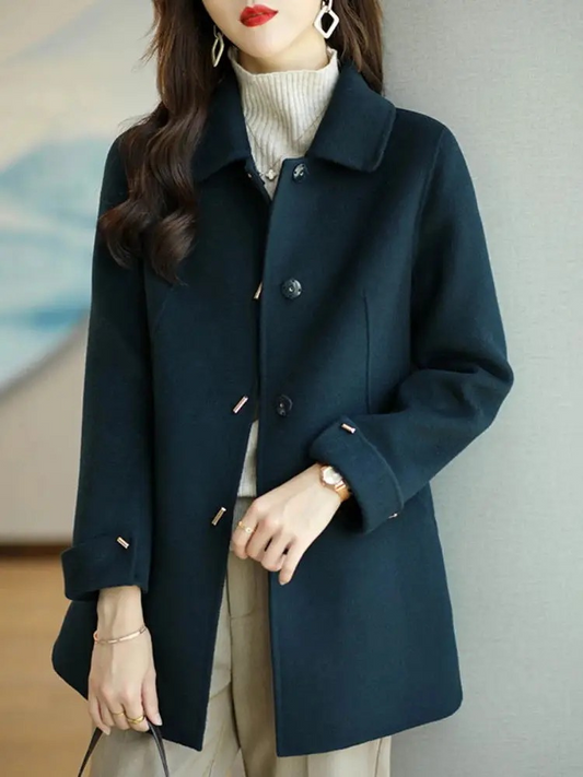 Klassieke trenchcoat met puntkraag voor dames | Ideaal voor de winter