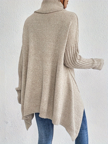 Trendy coltrui met asymmetrische zoom voor dames | Ideaal voor herfst/winter