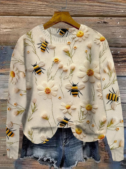 Trendy damestrui met bijenmotief | Ideaal voor de herfst/winter