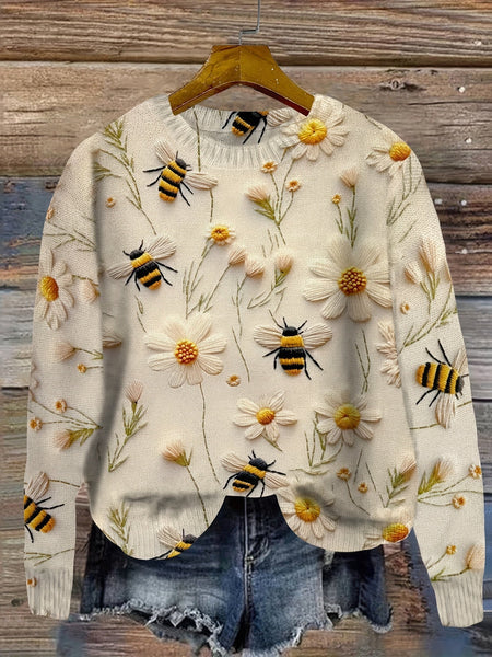 Trendy damestrui met bijenmotief | Ideaal voor de herfst/winter