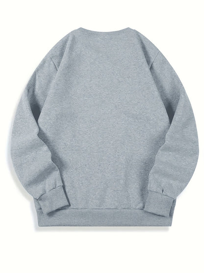 Stijlvolle pullover met fietsprint voor heren | Perfect voor herfst/winter