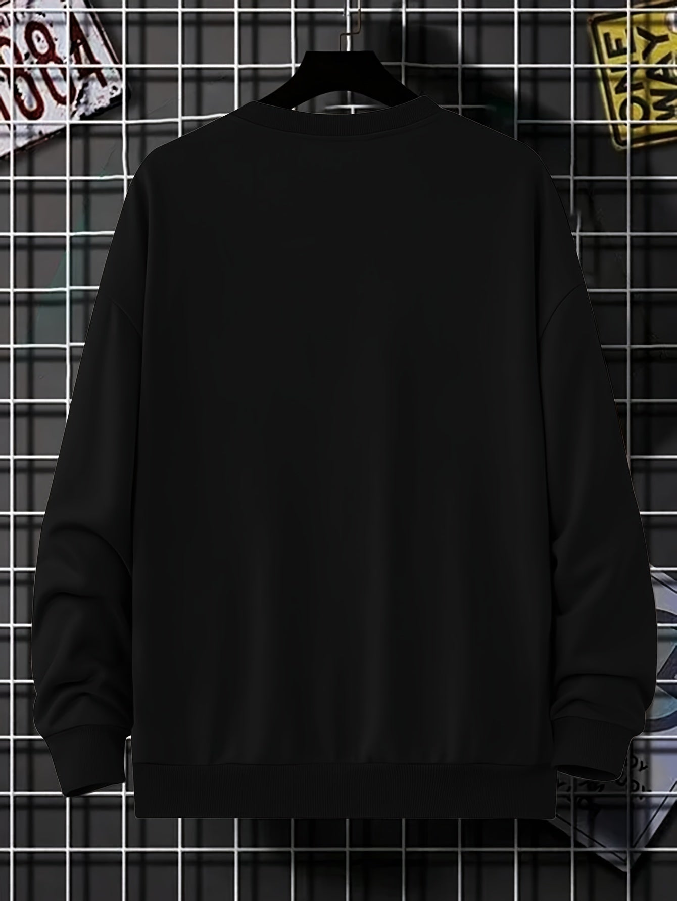 Trendy Oversized Pullover met 'Milano'-Print voor Heren | Perfect voor Herfst & Winter