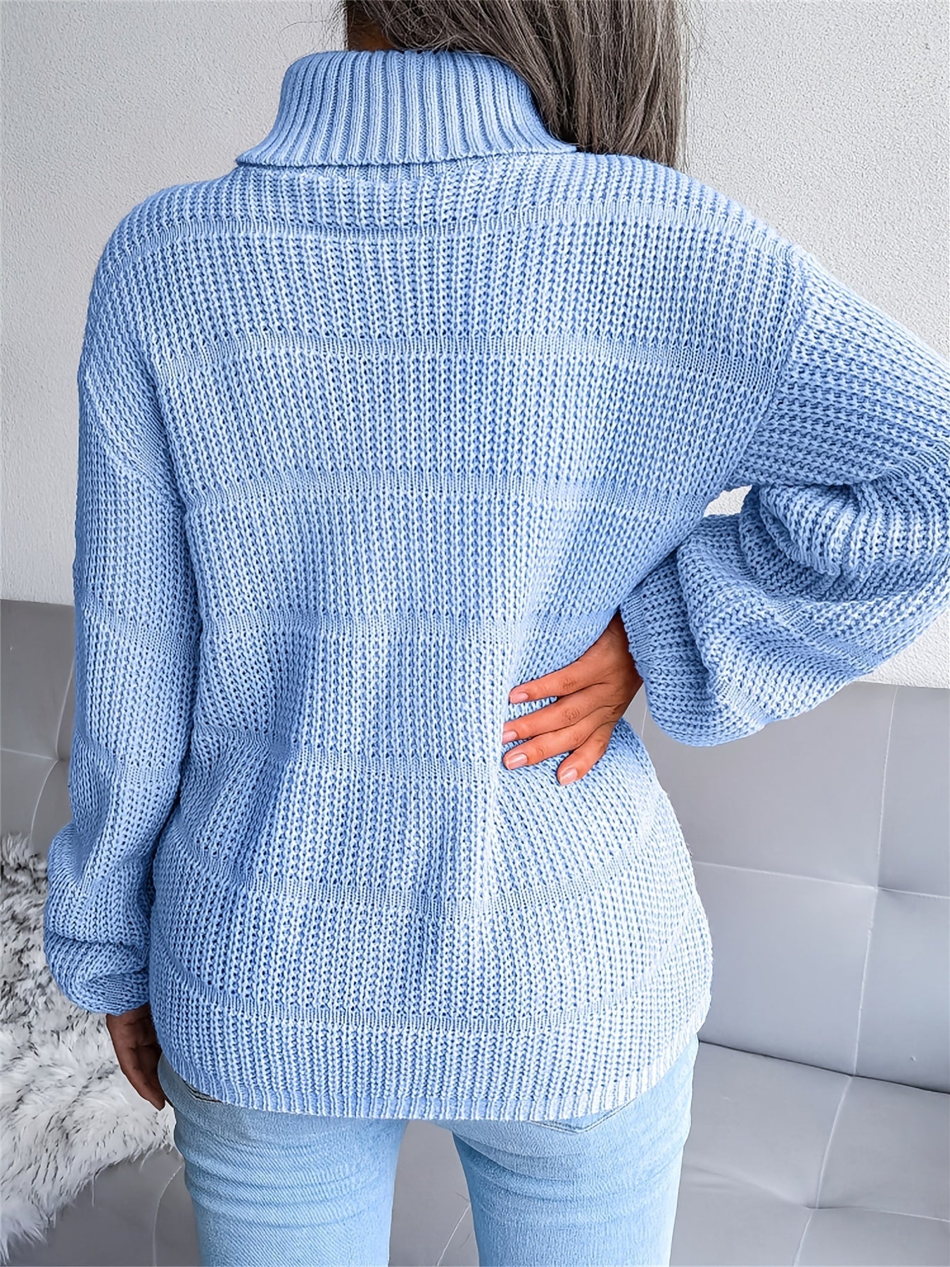 Comfortabele stretch trui met lange mouwen voor dames | Ideaal voor de herfst/winter