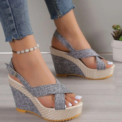 Zomerse luchtige hoge hakken voor dames elegant