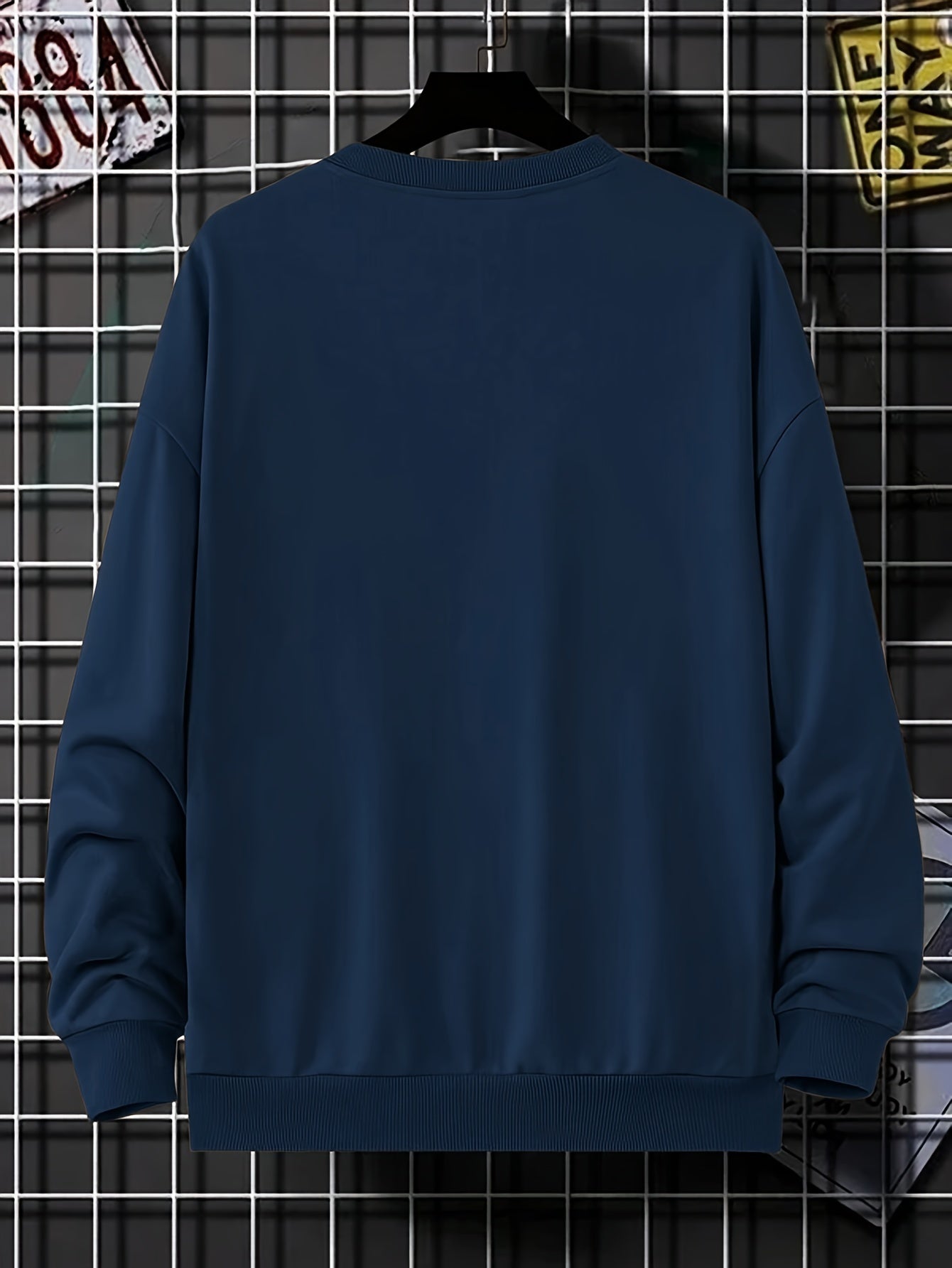 Trendy Oversized Pullover met 'Milano'-Print voor Heren | Perfect voor Herfst & Winter