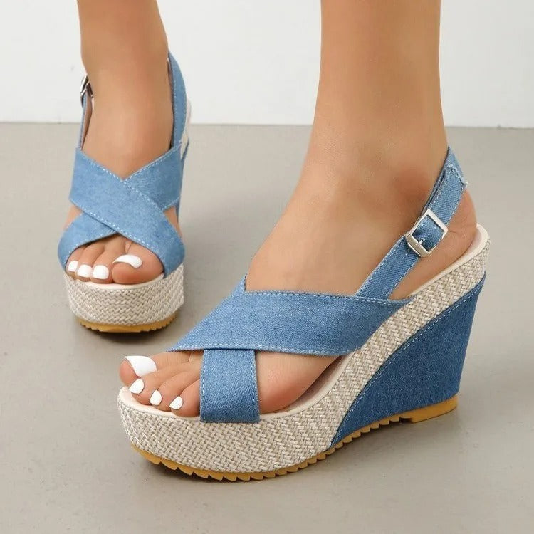Zomerse luchtige hoge hakken voor dames elegant