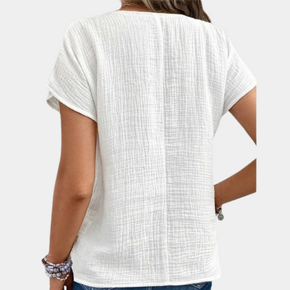 Zia - Blouse met Knopen - Lichtgewicht & Comfortabel