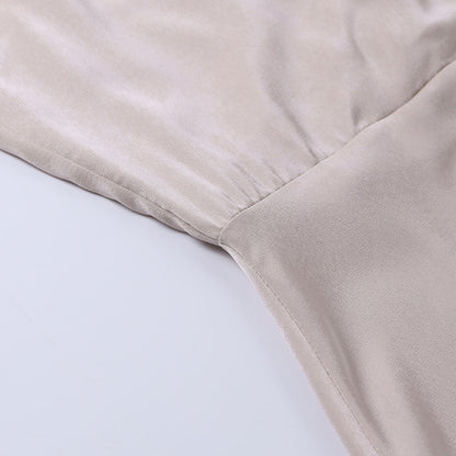 Ziena Rode Elegante Jurk met Hoge Split