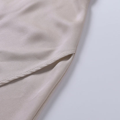 Ziena Rode Elegante Jurk met Hoge Split