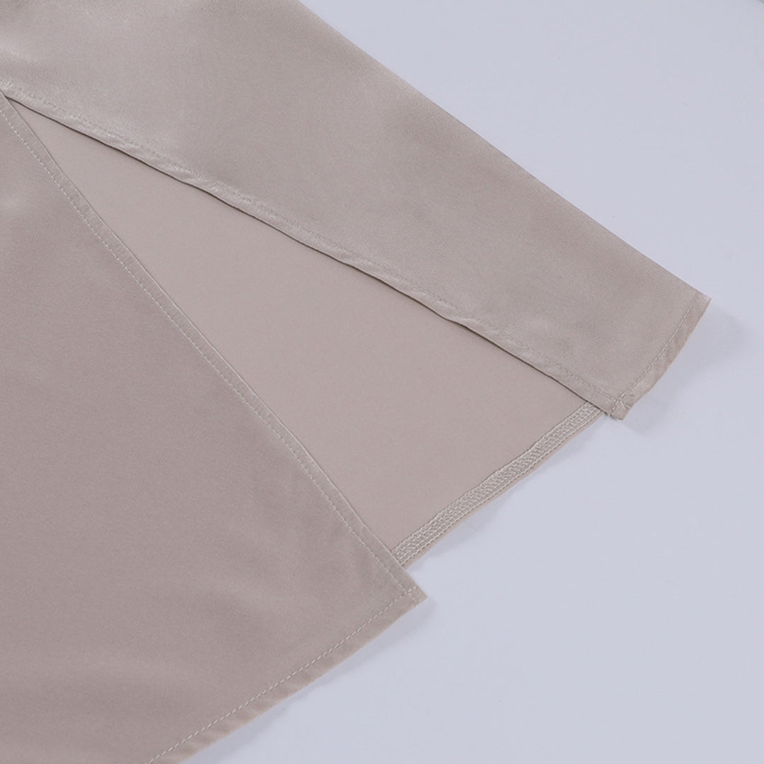 Ziena Rode Elegante Jurk met Hoge Split