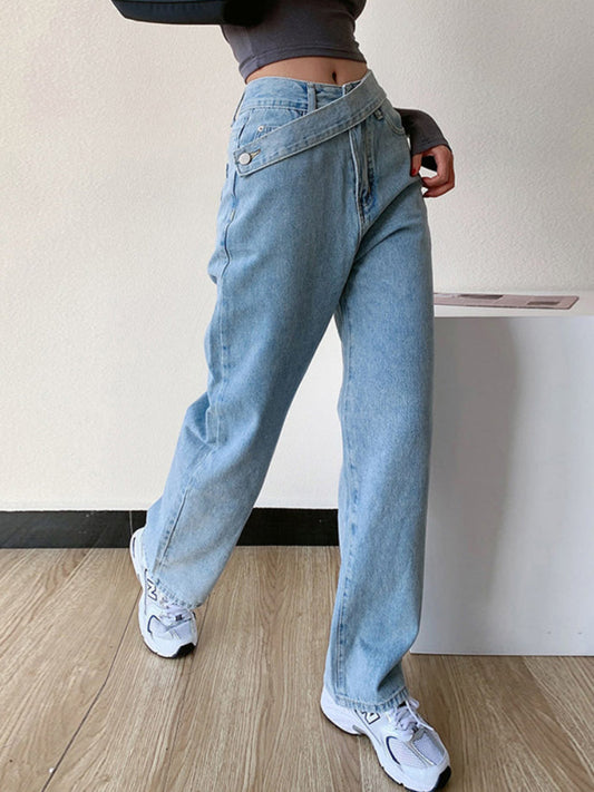Elegante casual jeans met hoge taille voor dames | Ideaal voor alle seizoenen