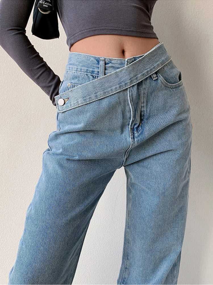 Elegante casual jeans met hoge taille voor dames | Ideaal voor alle seizoenen